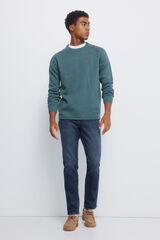 Springfield Jeans slim fit de lavado medio oscuro azulado