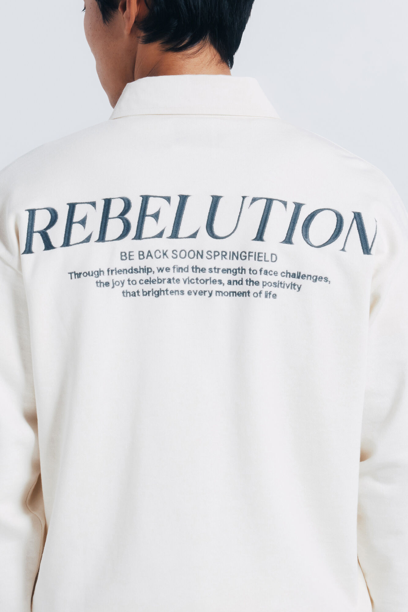 Springfield Sudadera con cuello de rugby