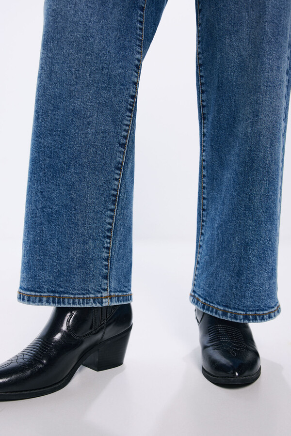 Springfield Jeans bolsillos culotte  azul