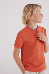 Springfield Polo cuello mao niño coral