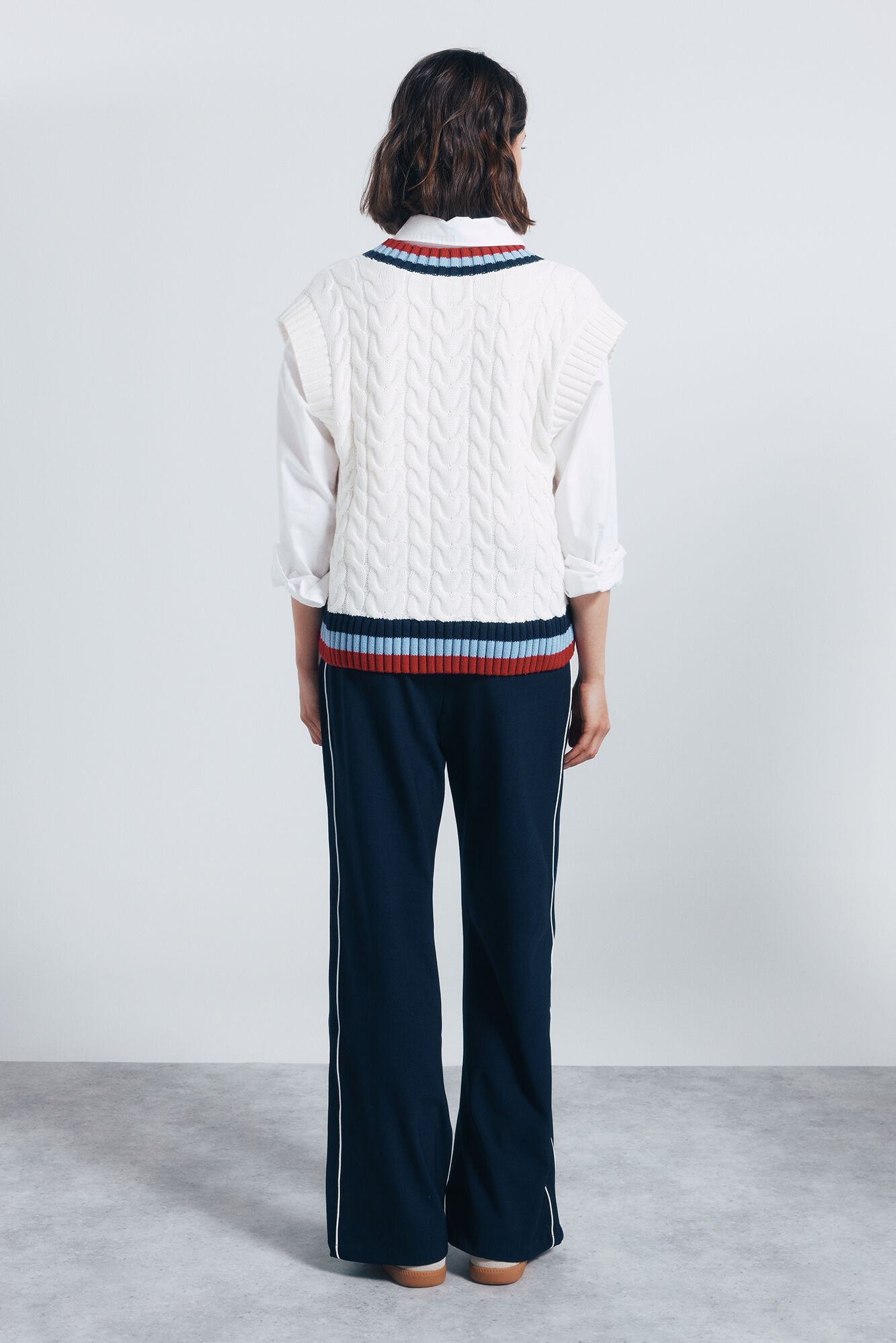 Springfield Pantal&oacute;n jogger rayas lateral marino