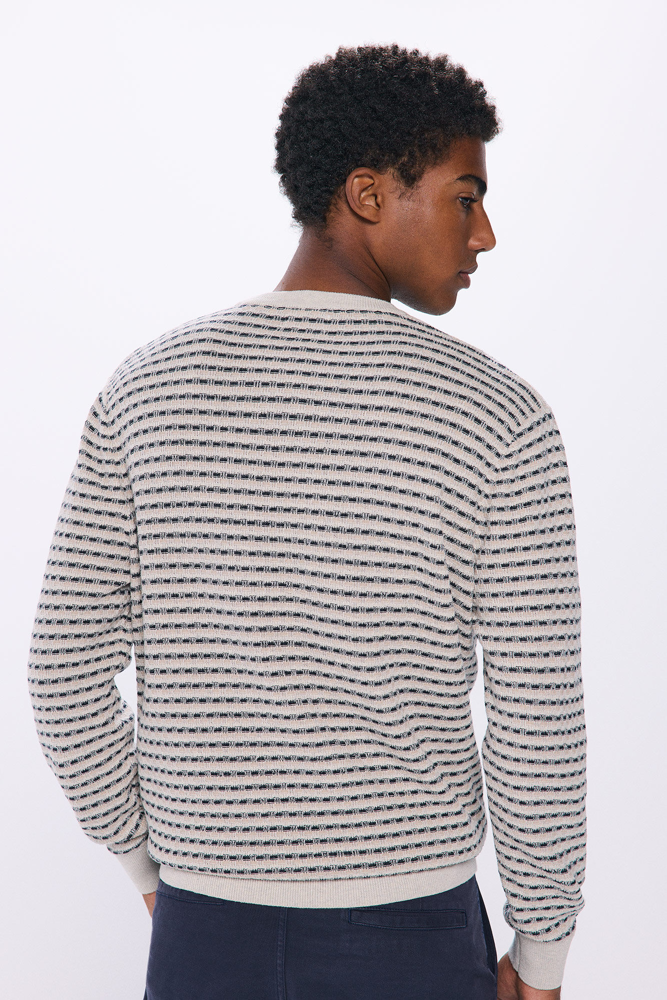 Springfield Su&eacute;ter estructura bicolor azul