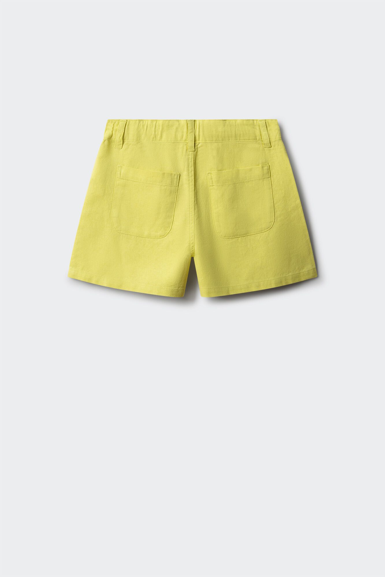 Springfield Kids Short de lino para ni&ntilde;a amarillo