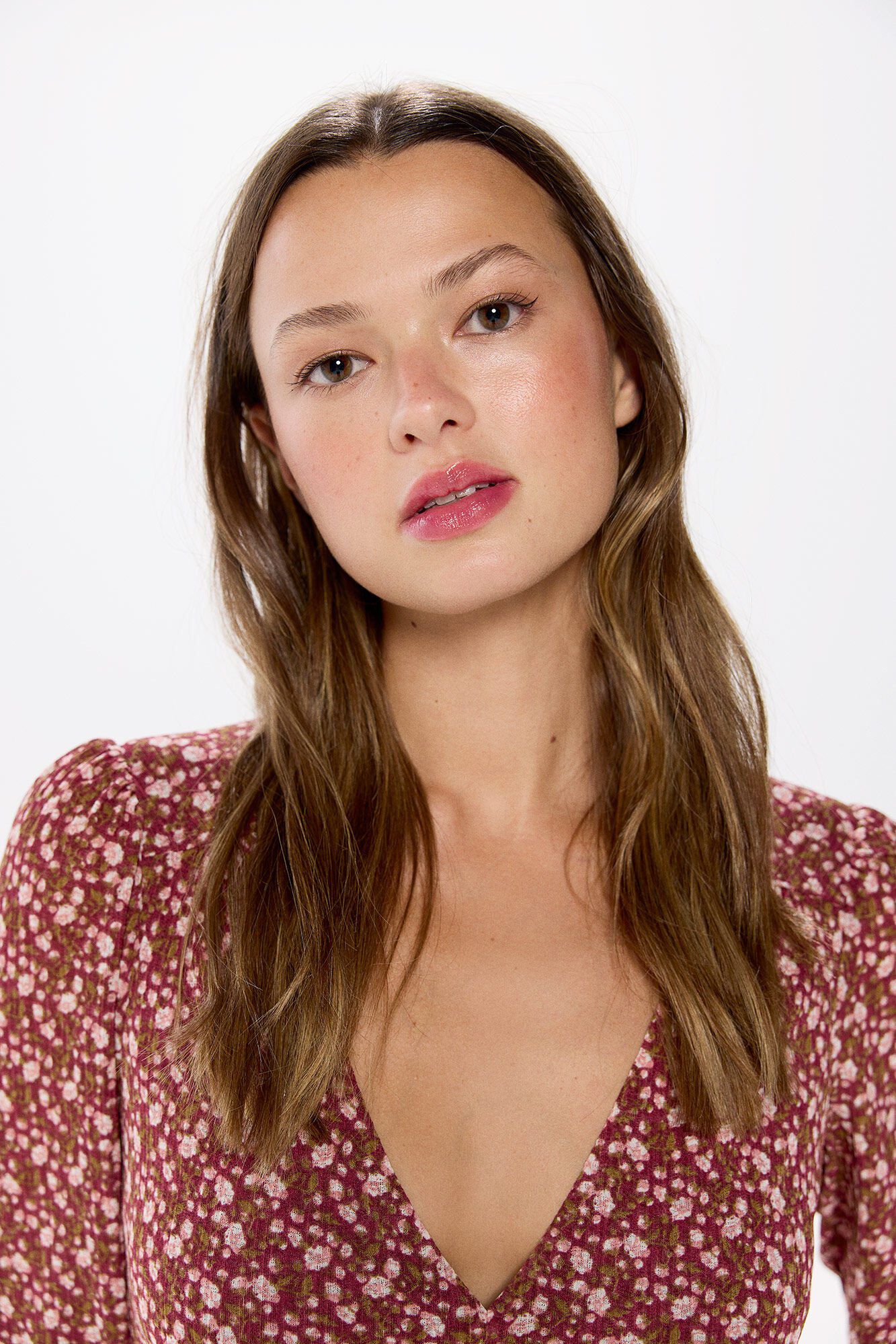 Springfield Vestido midi florecitas estampado