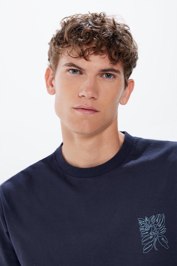 Springfield Playera botánico azul