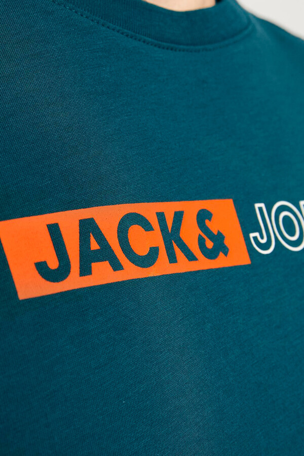 Jack & Jones Playera estándar fit azul