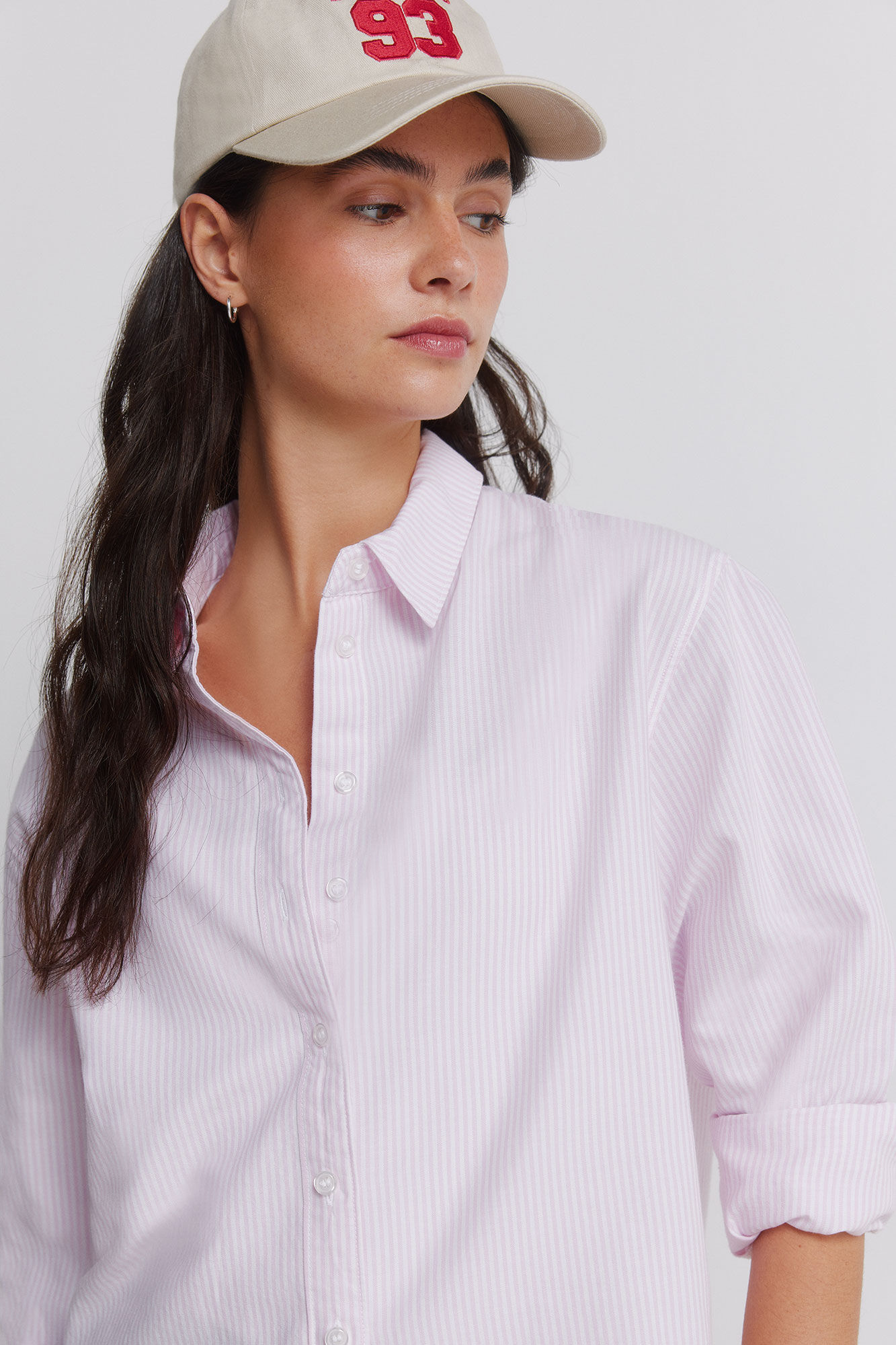 Springfield Camisa Oxford algod&oacute;n rosa