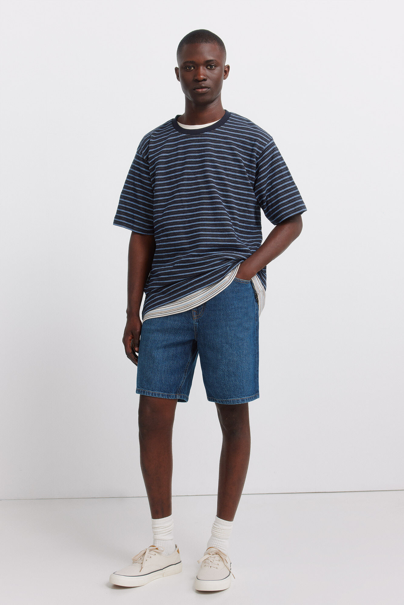 Springfield Bermuda de mezclilla regular fit