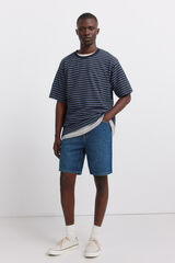 Springfield Bermuda de mezclilla regular fit azul