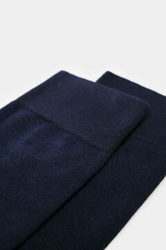 Springfield Calcetín largo básico liso azul