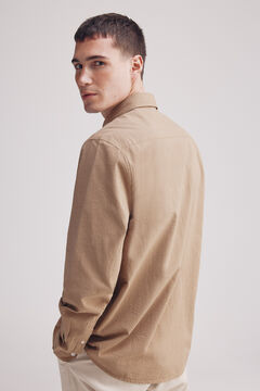 Springfield Camisa seersucker beige