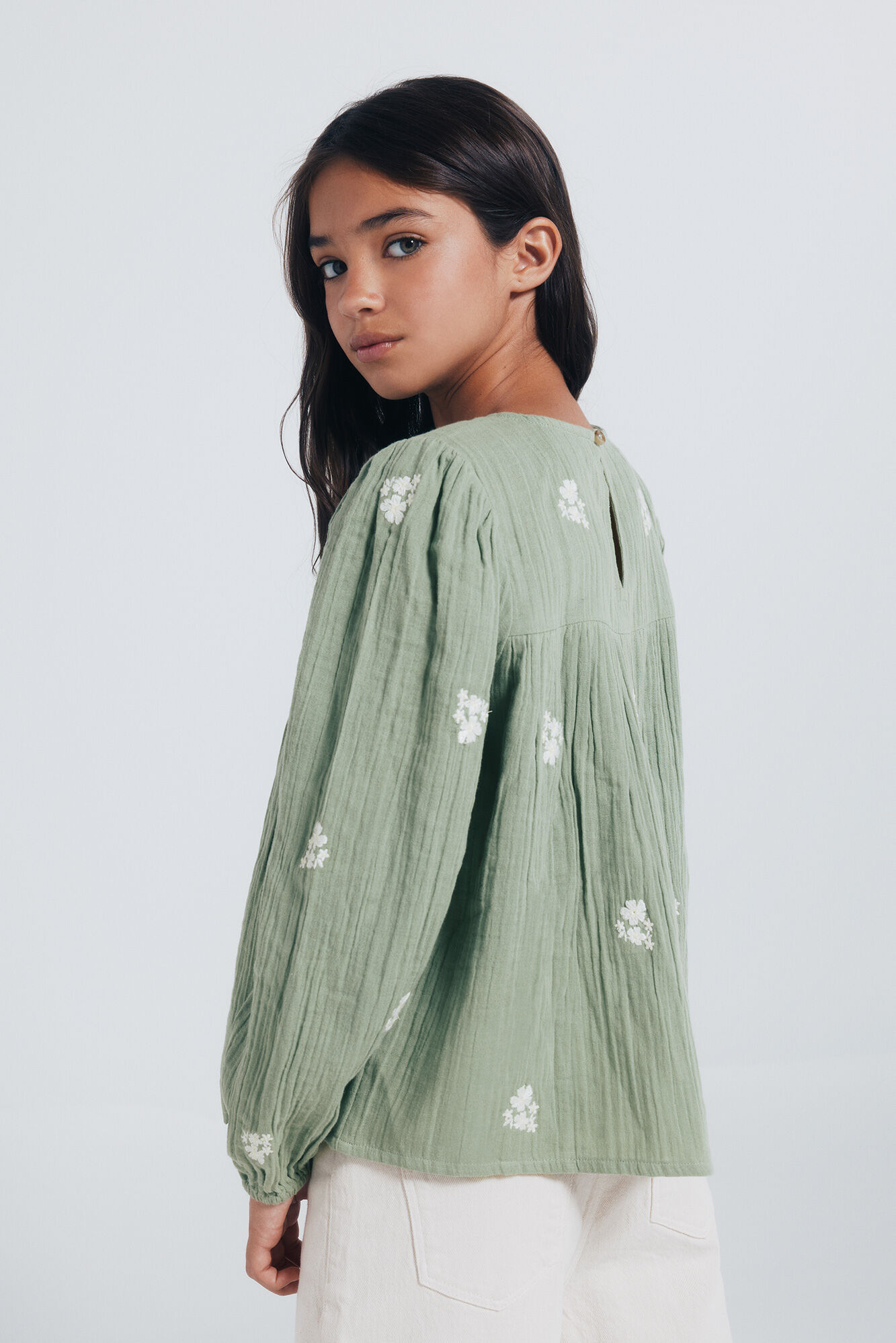 Springfield Kids Blusa manga larga ni&ntilde;a verde