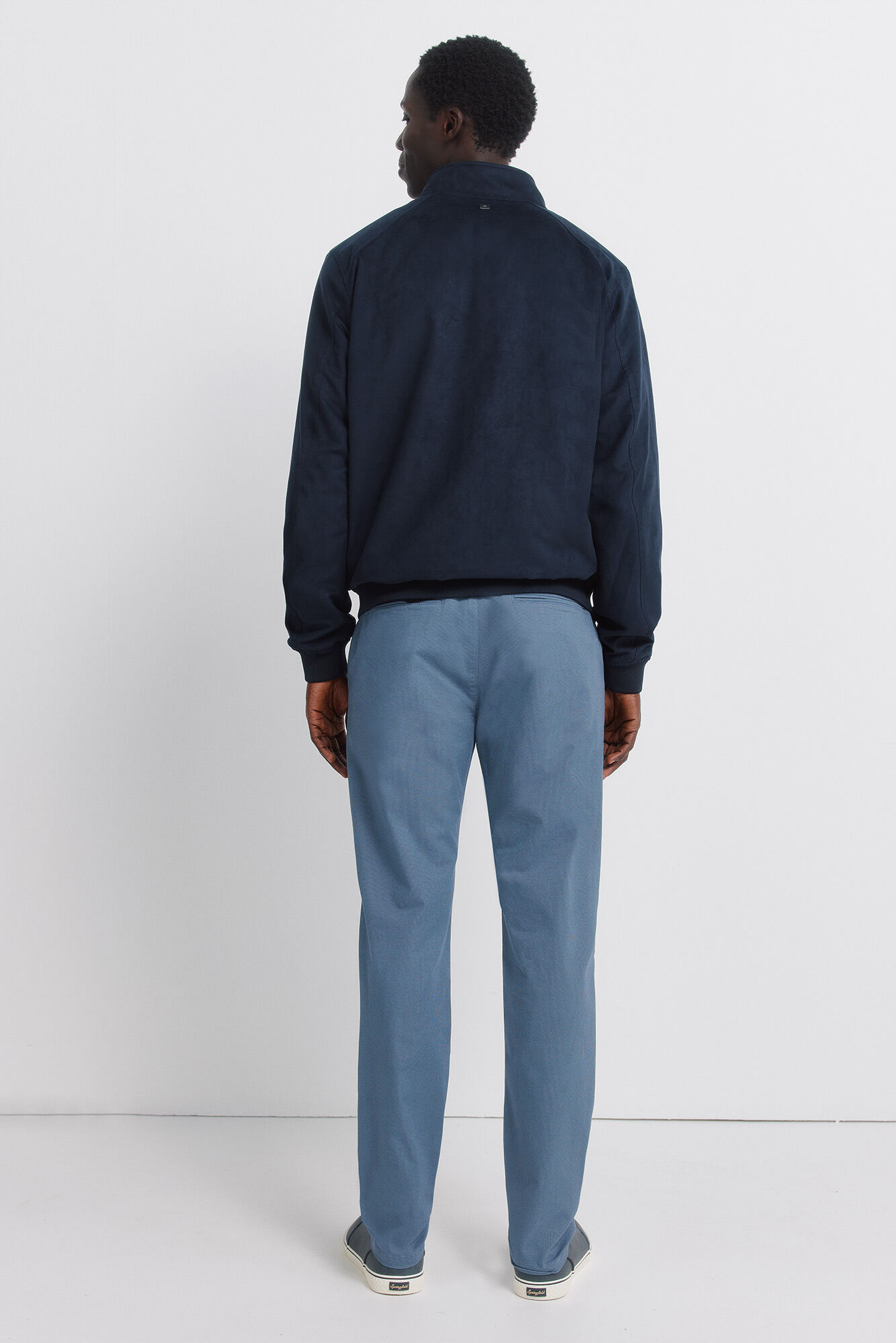 Springfield Pantal&oacute;n microestampado slim fit azul