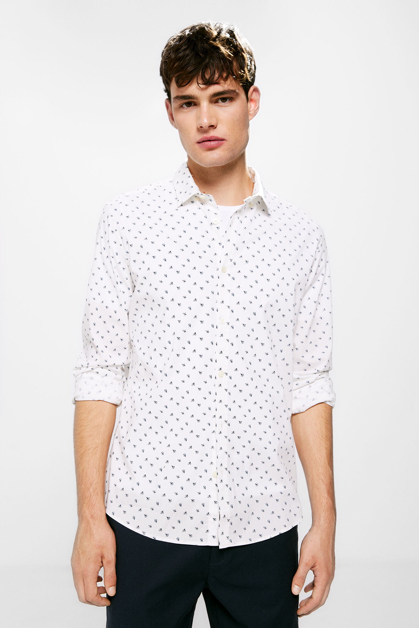 Camisa best sale negra springfield