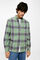 Springfield Camisa cuadros azul oscuro