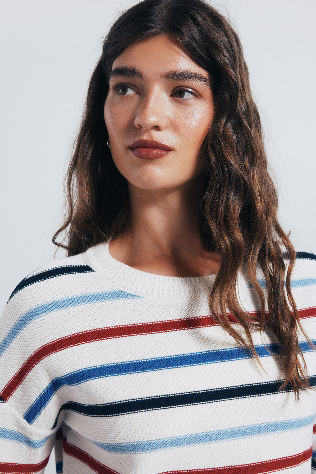 Springfield Su&eacute;ter rayas nude