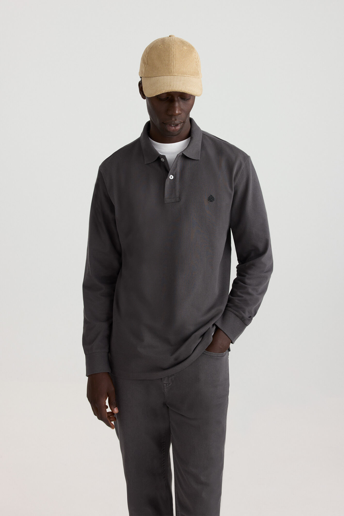 Springfield Polo de piqu&eacute; de manga larga regular fit