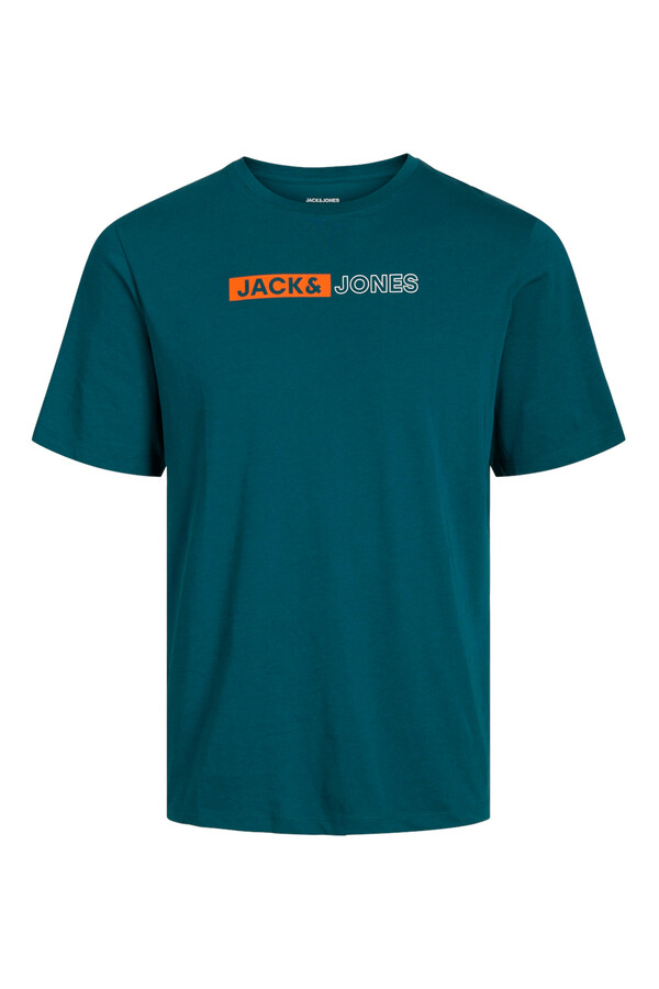 Jack & Jones Playera estándar fit azul
