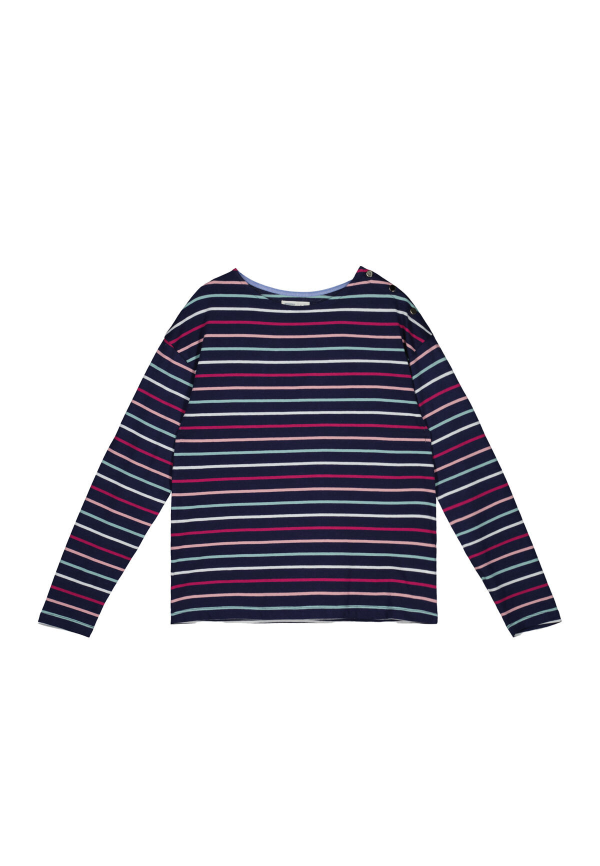 Playera rayas deals manga larga