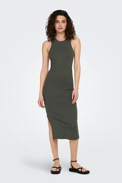 Springfield Vestido midi ajustado gris