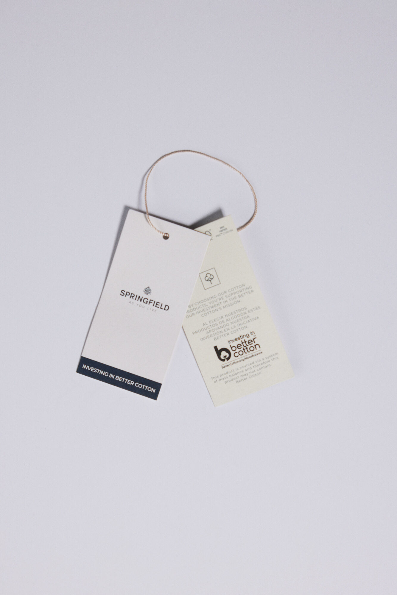 Springfield Playera rayas oscura azul