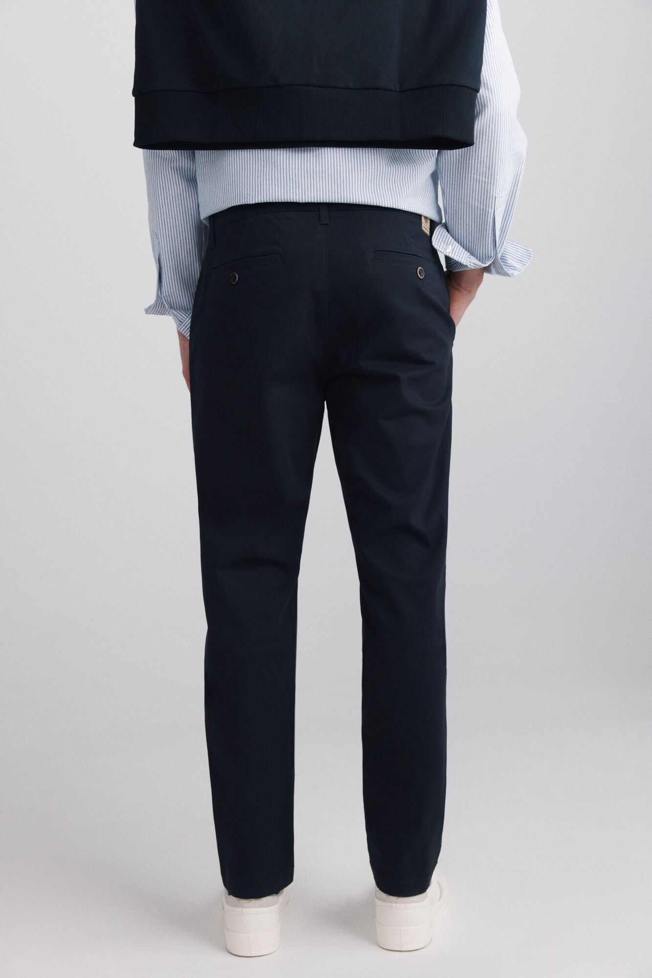 Springfield Pantal&oacute;n chino slim fit azul