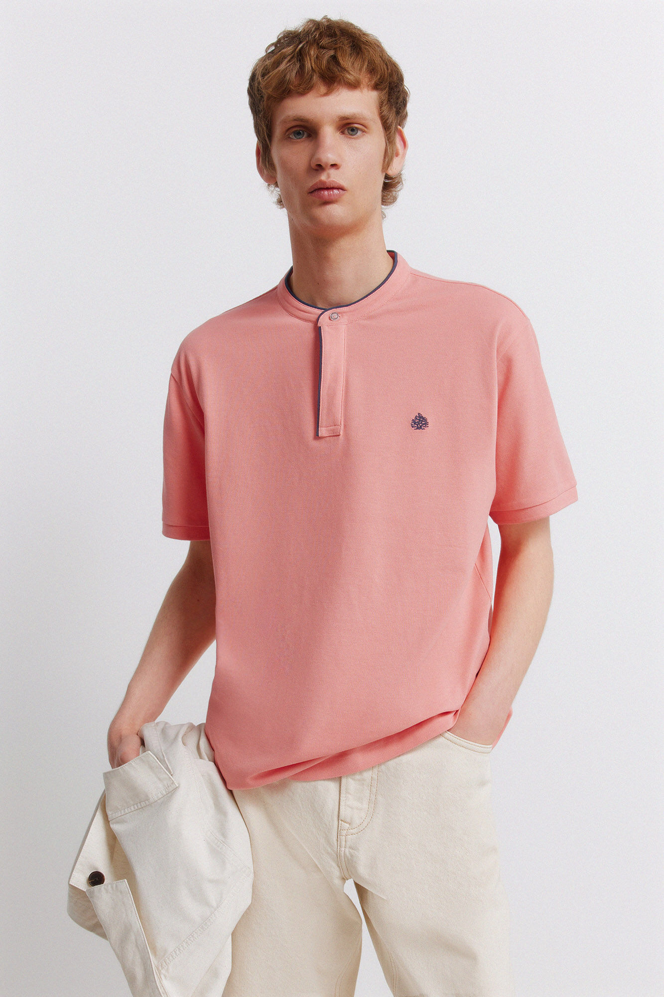 Springfield Polo de piqu&eacute; cuello mao slim fit