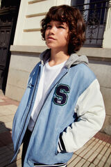 Springfield Kids Chaqueta varsity beisbolera niño azul indigo