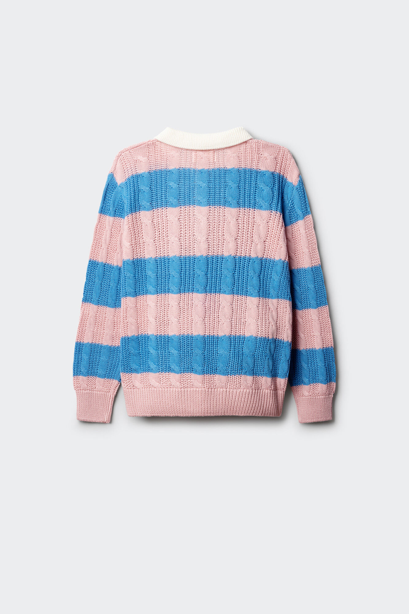 Springfield Kids Jersey polo de rayas para ni&ntilde;a rosa