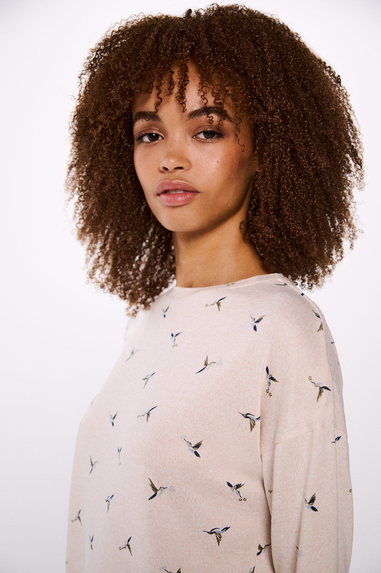 Springfield Playera estampada combinada caf&eacute;