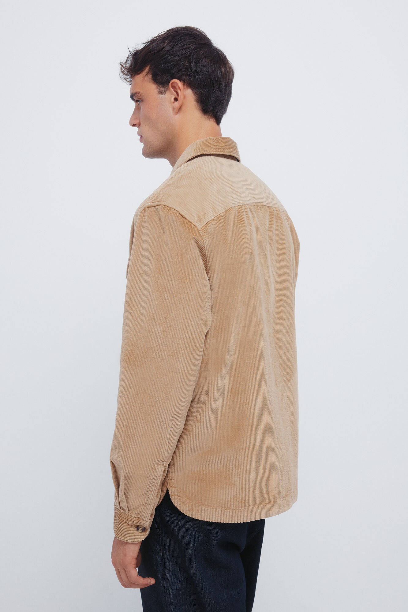 Springfield Sobrecamisa de pana beige