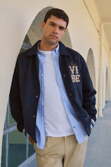 Springfield Chamarra varsity efecto ante azul