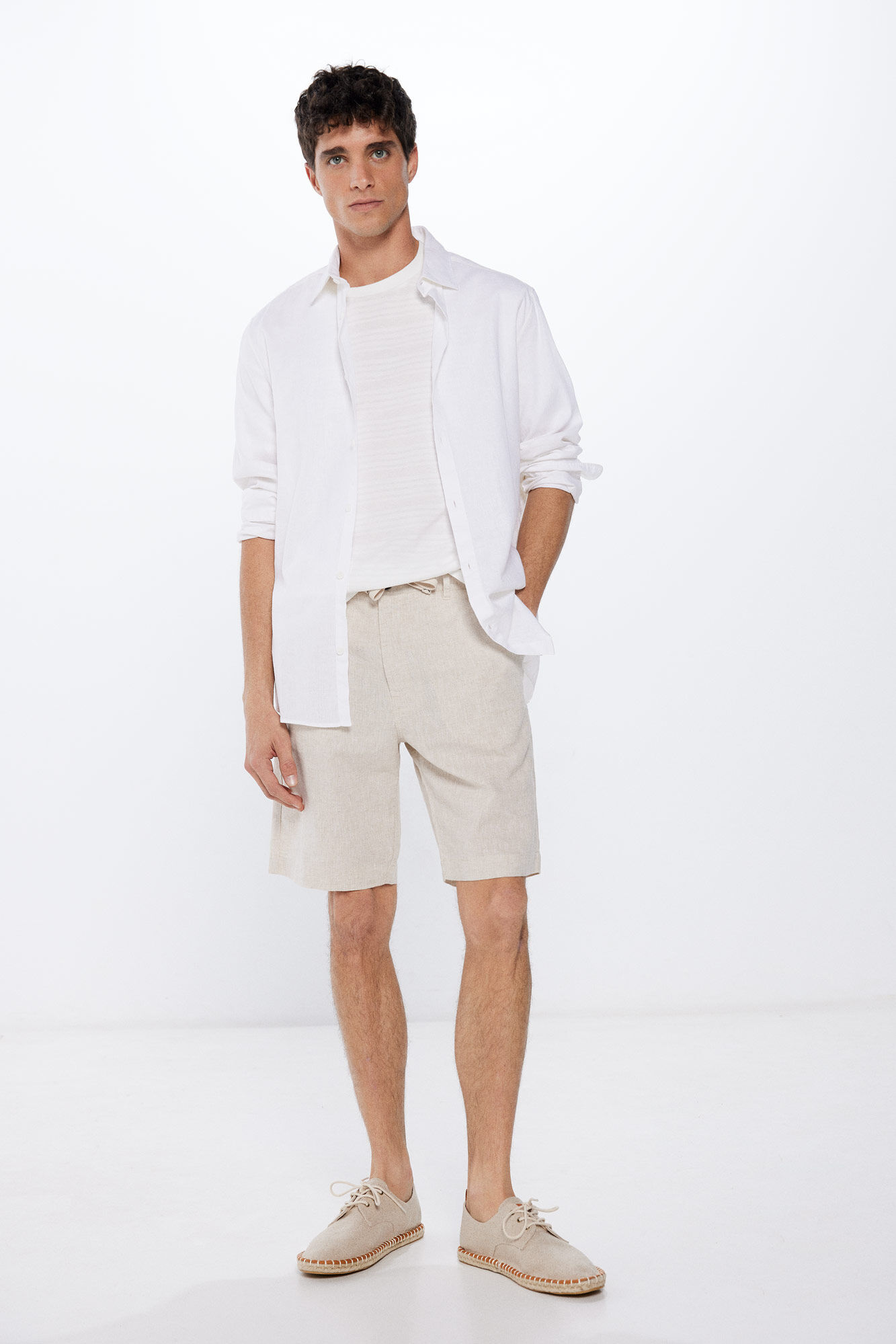 Pantalones lino hombre springfield online