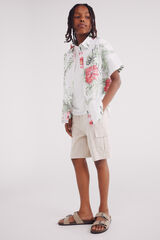 Springfield Bermudas lino cargo para niño blanco