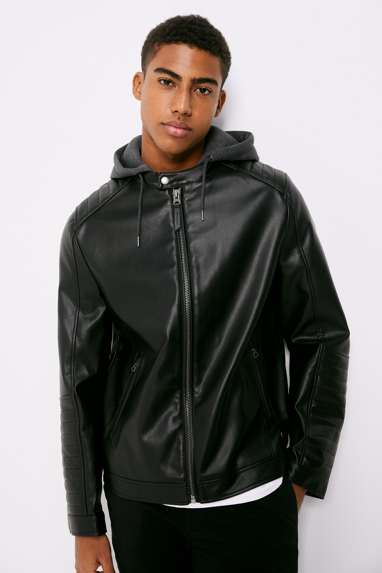 Cazadora De Ante Hombre Cazadora Springfield Efecto Piel Con