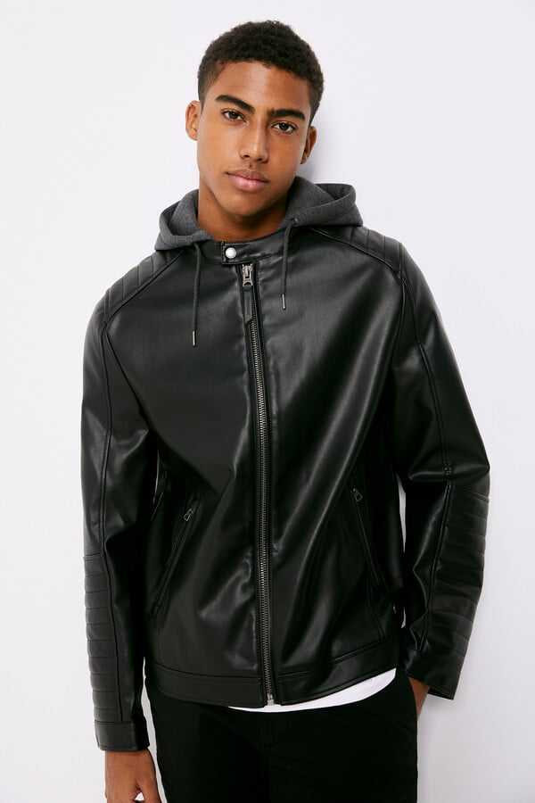 Cazadora De Ante Hombre Cazadora Springfield Efecto Piel Con