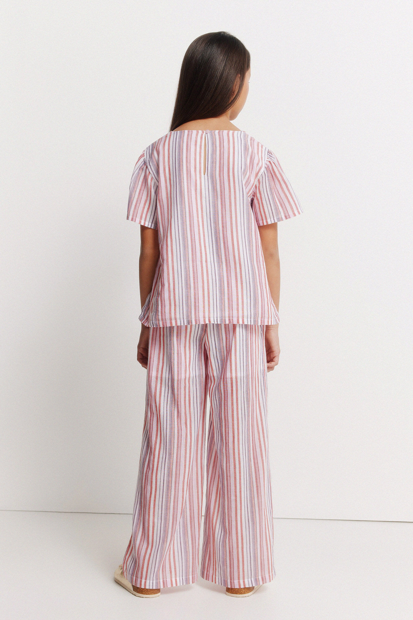 Springfield Kids Conjunto de pantal&oacute;n de lurex para ni&ntilde;a morado/lila