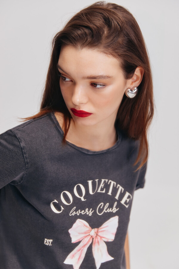 Springfield Playera "Coquette" gris