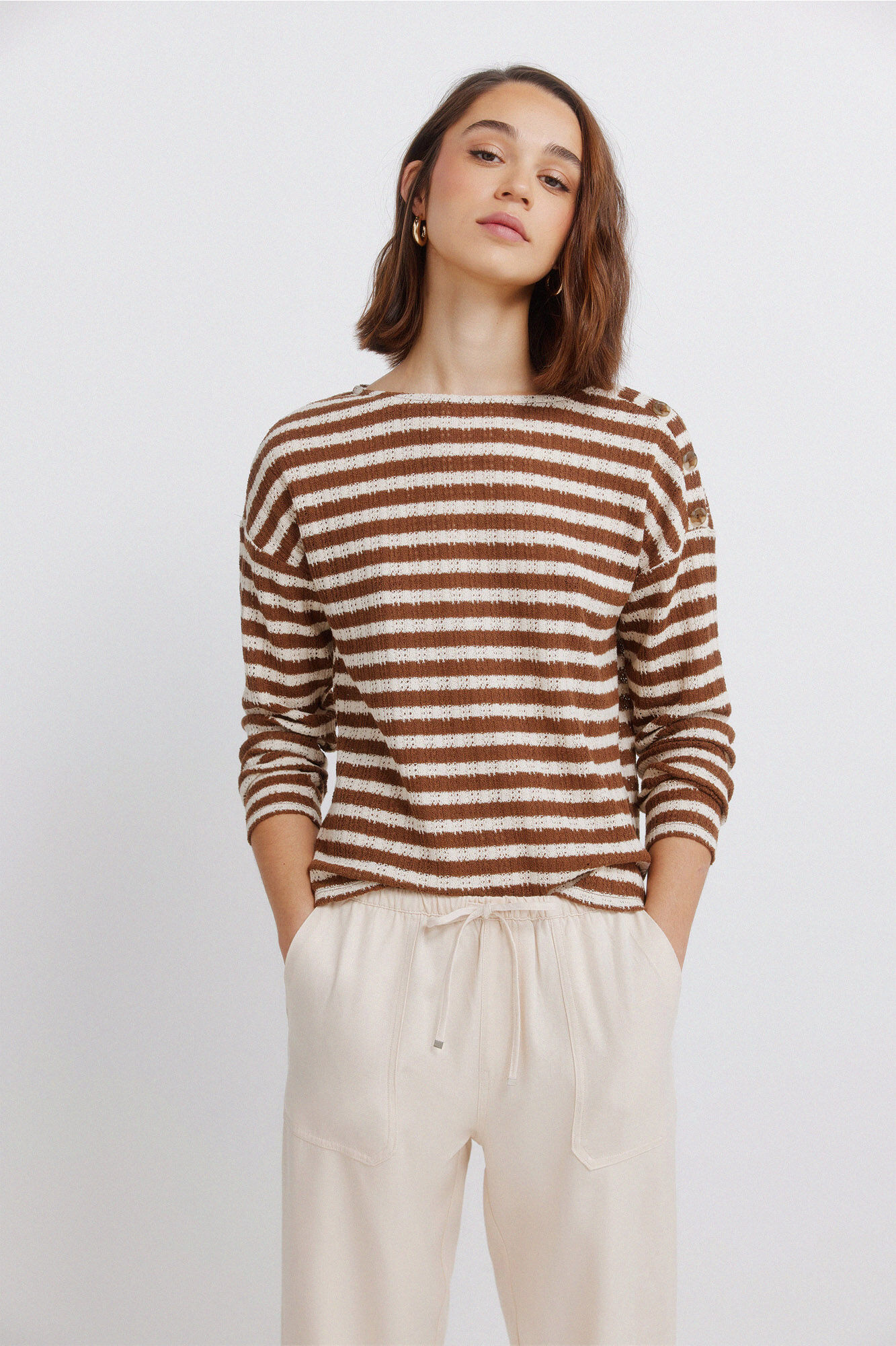 Springfield Pantalones jogger estampado