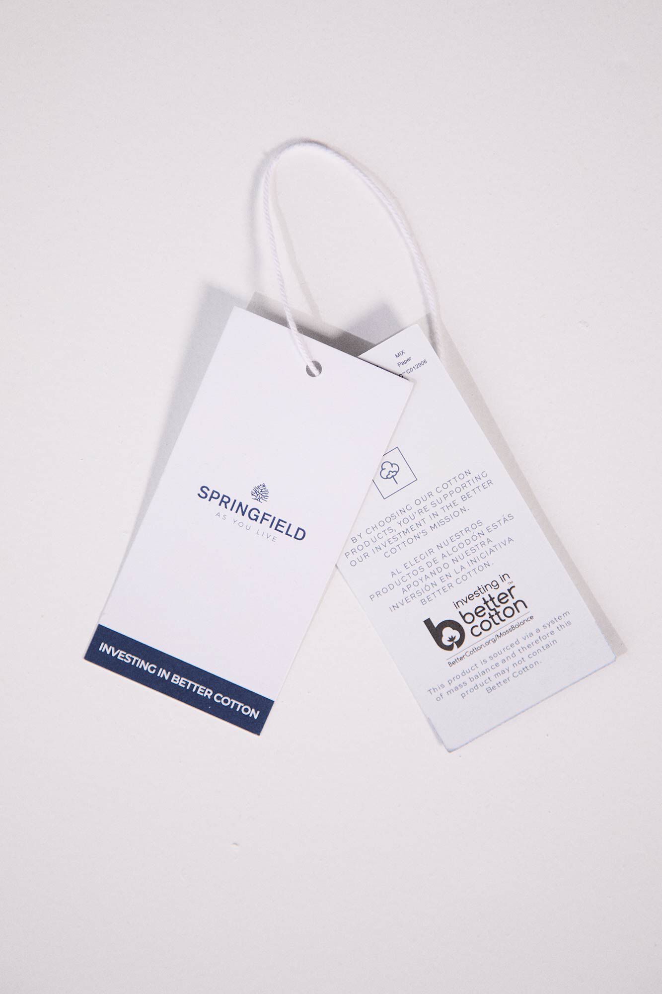 Springfield Playera cuello camisero combinada gris