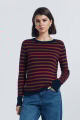 Springfield Suéter fino botones puños rojo