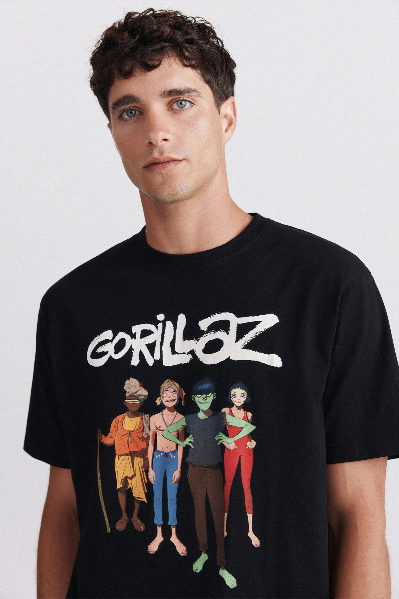 Springfield Playera Gorillaz Mountain Group negro