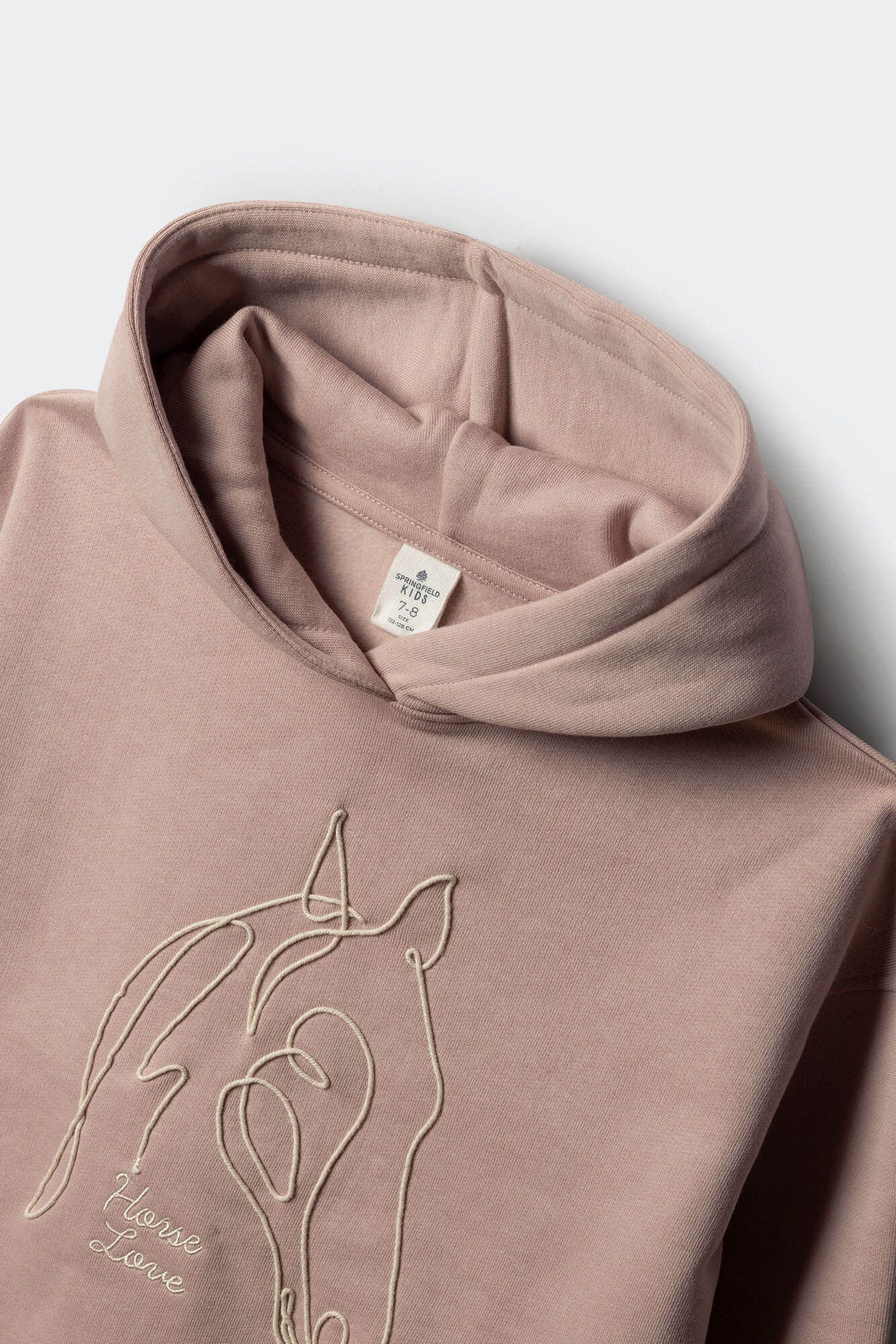Springfield Kids Sudadera cord&oacute;n de caballo ni&ntilde;a rosa