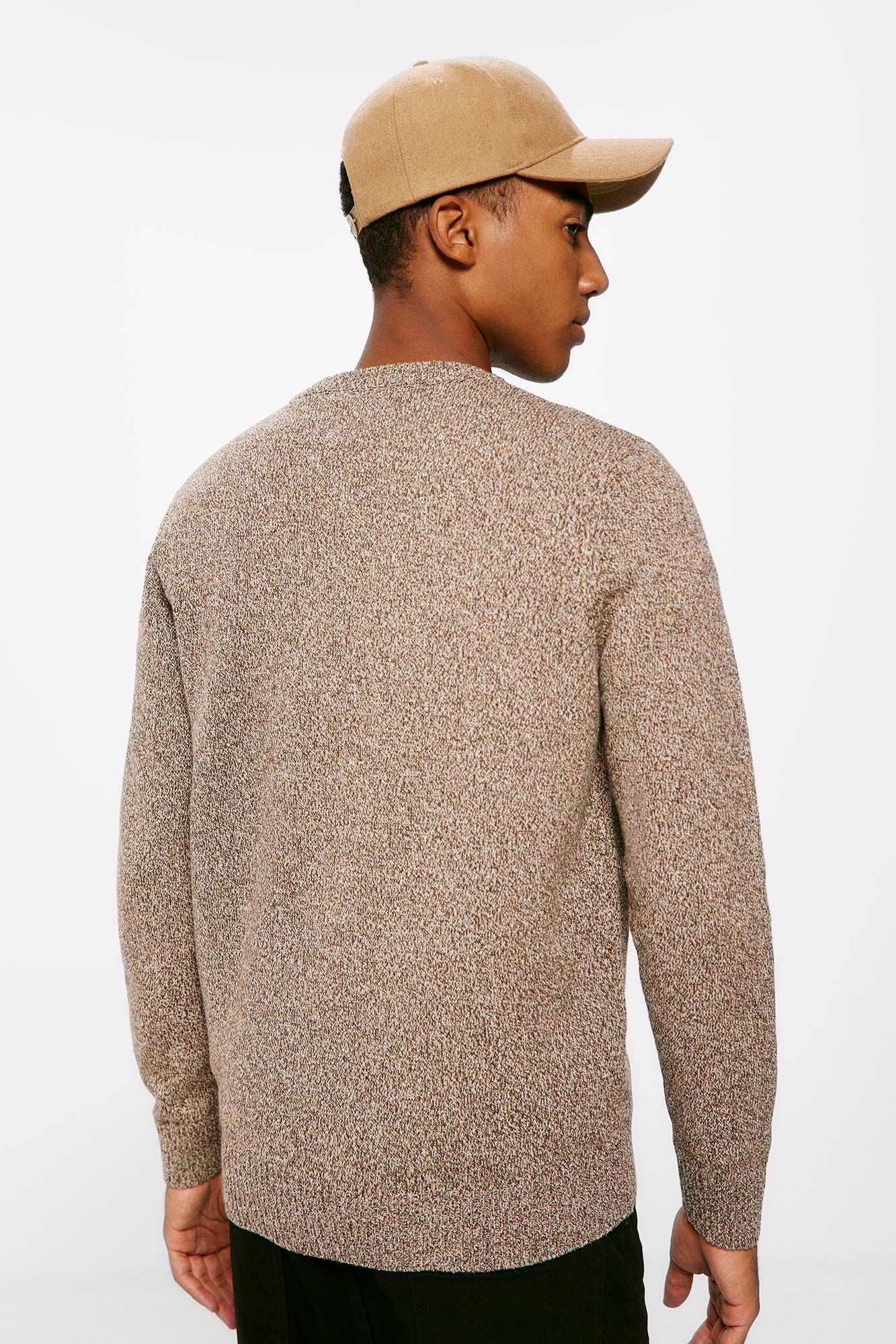 Springfield Su&eacute;ter rayas fantas&iacute;a caf&eacute;