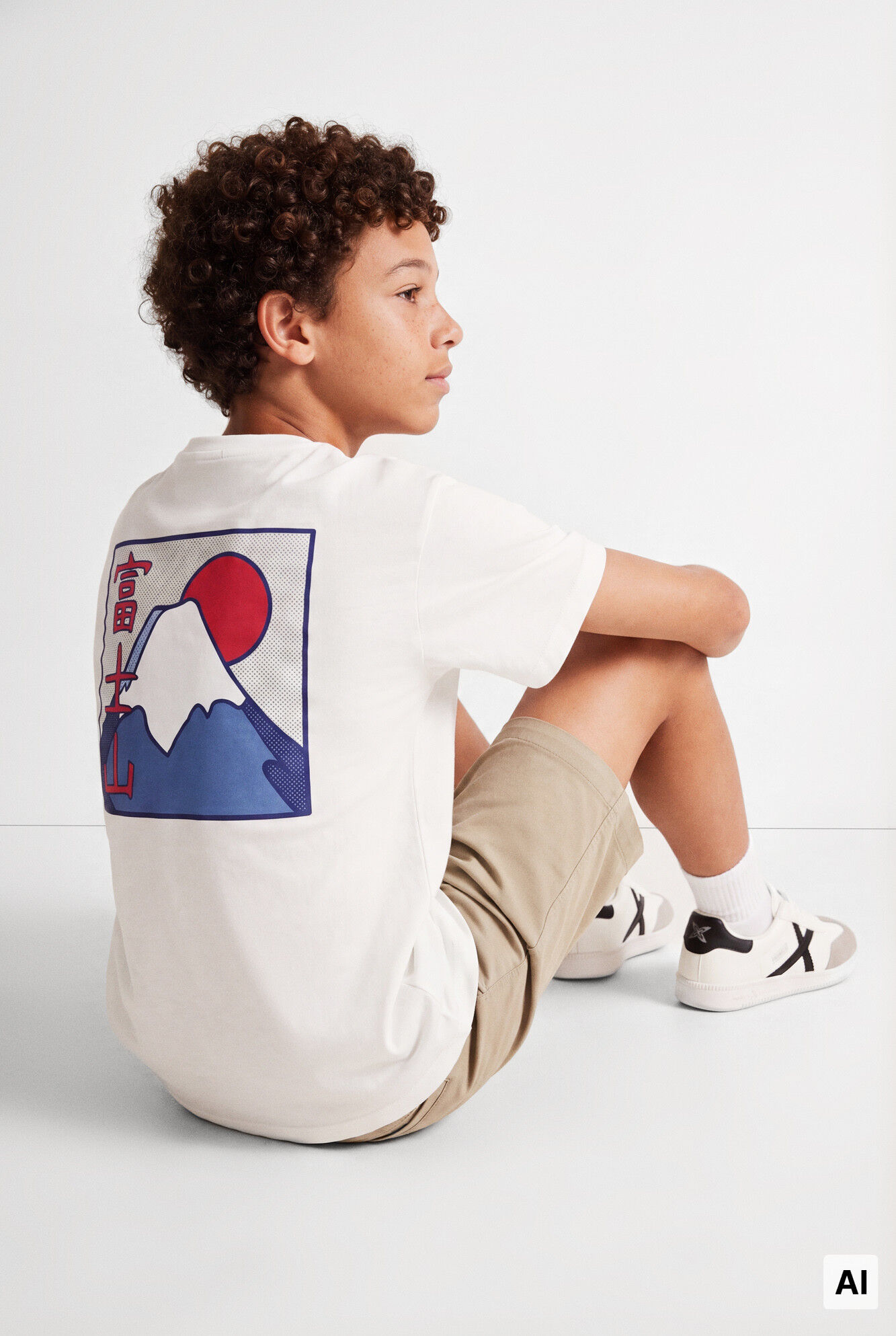 Springfield Kids Playera manga corta Monte Fuji ni&ntilde;o