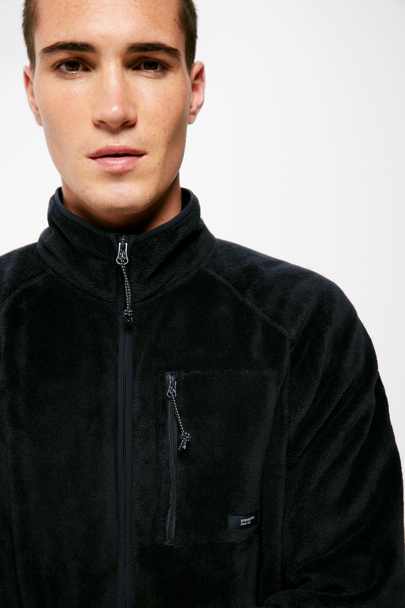 Springfield Chamarra homewear borreguito marino