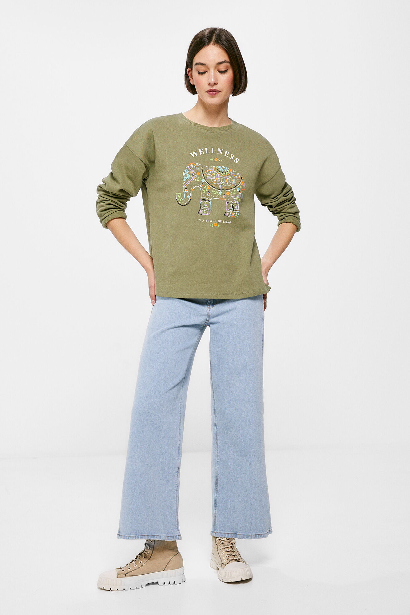 Springfield Sudadera "Wellness" verde