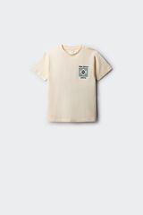 Springfield Kids Playera manga corta &eacute;tnica para ni&ntilde;o blanco