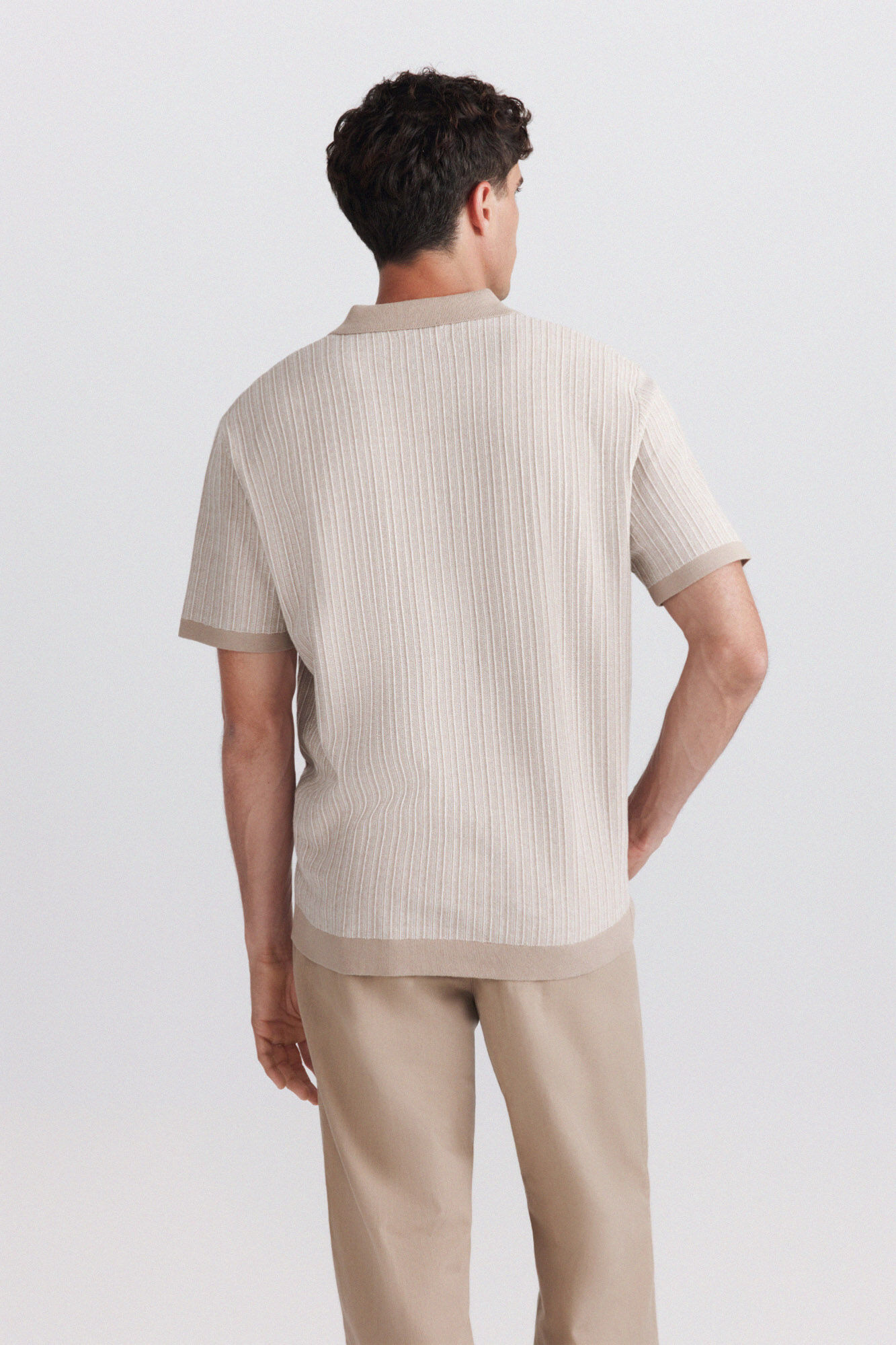 Springfield C&aacute;rdigan de jacquard beige