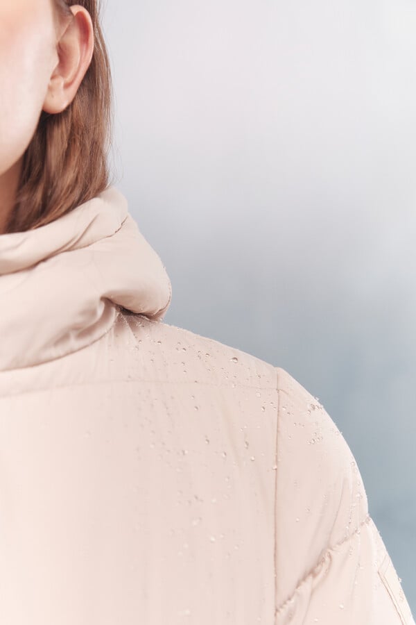 Springfield Chamarra largo acolchado Thermolite café